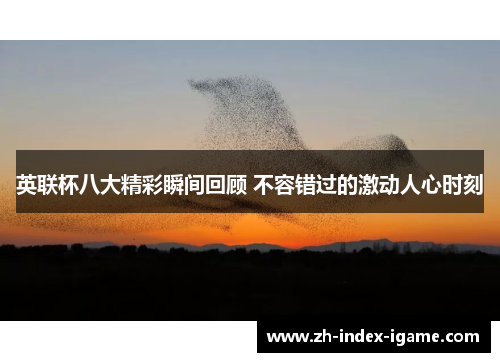 英联杯八大精彩瞬间回顾 不容错过的激动人心时刻